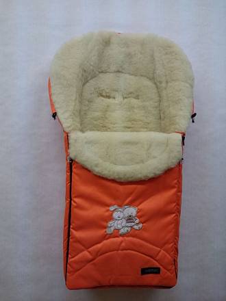 Спальный мешок в коляску №07 - North pole, оранжевый 